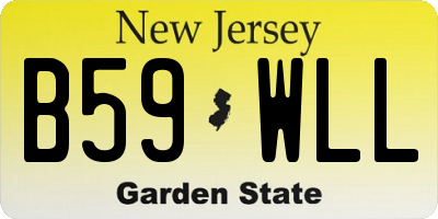 NJ license plate B59WLL
