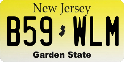 NJ license plate B59WLM