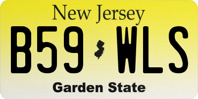NJ license plate B59WLS
