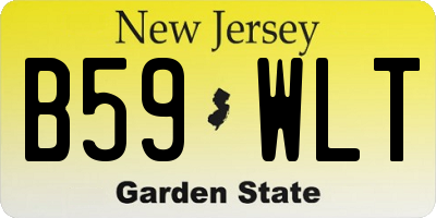 NJ license plate B59WLT