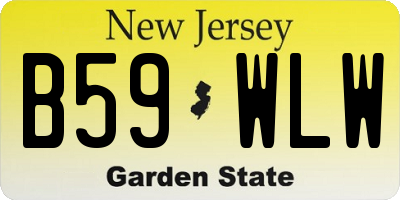 NJ license plate B59WLW