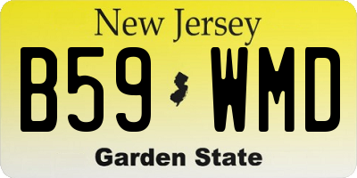 NJ license plate B59WMD