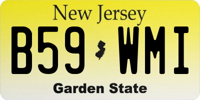 NJ license plate B59WMI