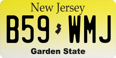 NJ license plate B59WMJ