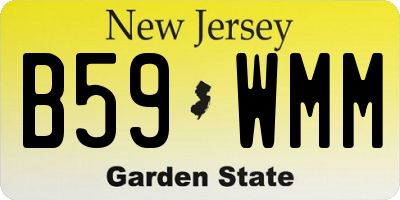 NJ license plate B59WMM