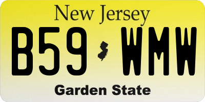 NJ license plate B59WMW