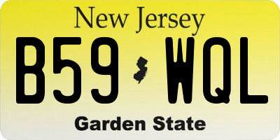 NJ license plate B59WQL