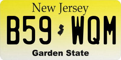 NJ license plate B59WQM