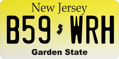 NJ license plate B59WRH