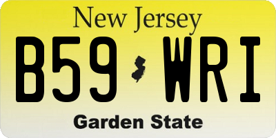 NJ license plate B59WRI