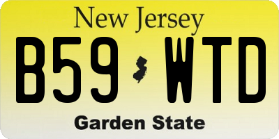 NJ license plate B59WTD