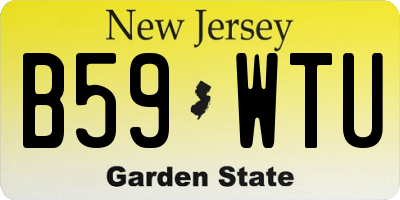 NJ license plate B59WTU