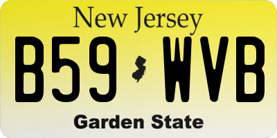 NJ license plate B59WVB
