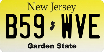 NJ license plate B59WVE
