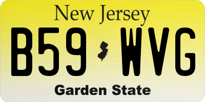 NJ license plate B59WVG