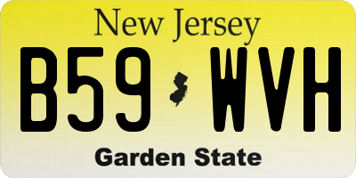 NJ license plate B59WVH
