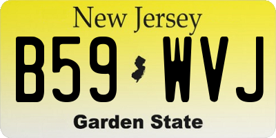 NJ license plate B59WVJ