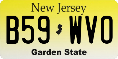 NJ license plate B59WVO