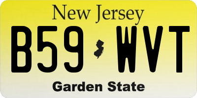 NJ license plate B59WVT