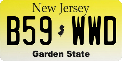NJ license plate B59WWD
