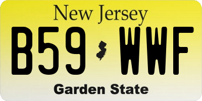 NJ license plate B59WWF