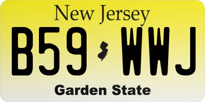 NJ license plate B59WWJ