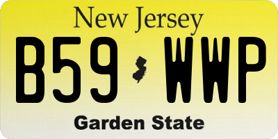 NJ license plate B59WWP