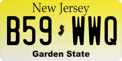 NJ license plate B59WWQ