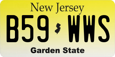 NJ license plate B59WWS
