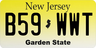 NJ license plate B59WWT