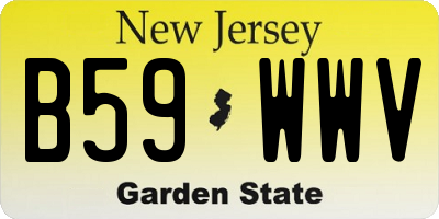 NJ license plate B59WWV