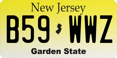 NJ license plate B59WWZ
