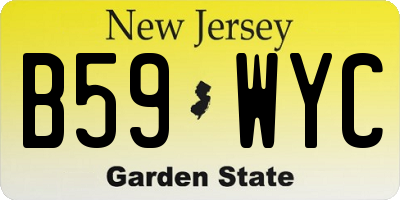 NJ license plate B59WYC
