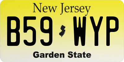 NJ license plate B59WYP