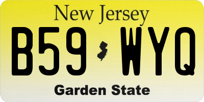 NJ license plate B59WYQ