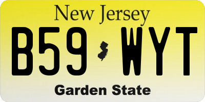 NJ license plate B59WYT