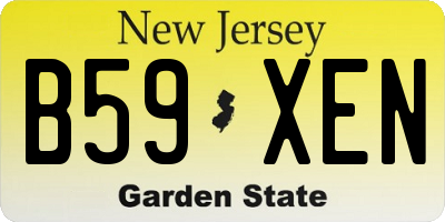 NJ license plate B59XEN