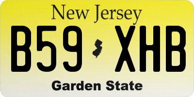 NJ license plate B59XHB