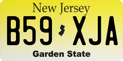 NJ license plate B59XJA