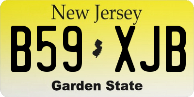 NJ license plate B59XJB