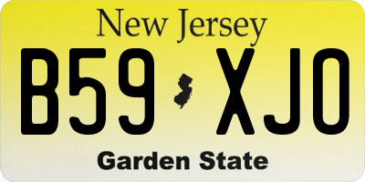 NJ license plate B59XJO