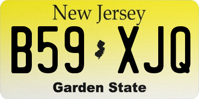NJ license plate B59XJQ