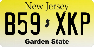 NJ license plate B59XKP
