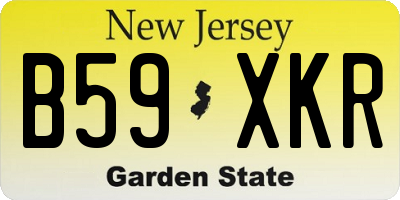 NJ license plate B59XKR