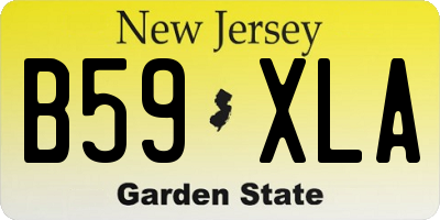 NJ license plate B59XLA