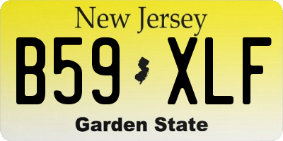 NJ license plate B59XLF