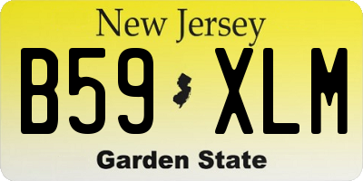 NJ license plate B59XLM