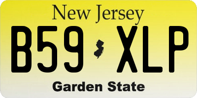 NJ license plate B59XLP