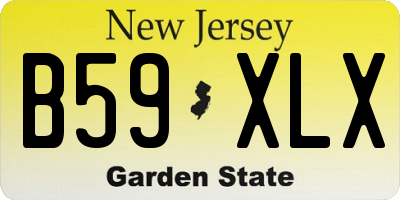 NJ license plate B59XLX