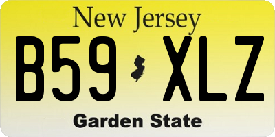 NJ license plate B59XLZ
